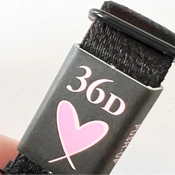 Victoria’s Secret Push-up‎ Bra Size 36D Black Lace Sheer Back Full Coverage New! - Picture 4 of 7